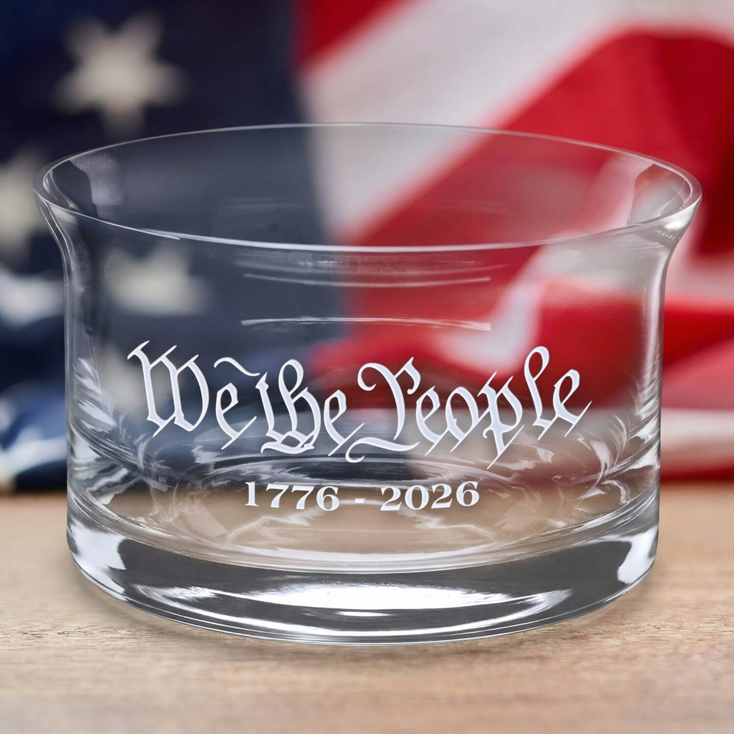 We The People (front), Semiquincentennial (back), Etched Flair Bowl