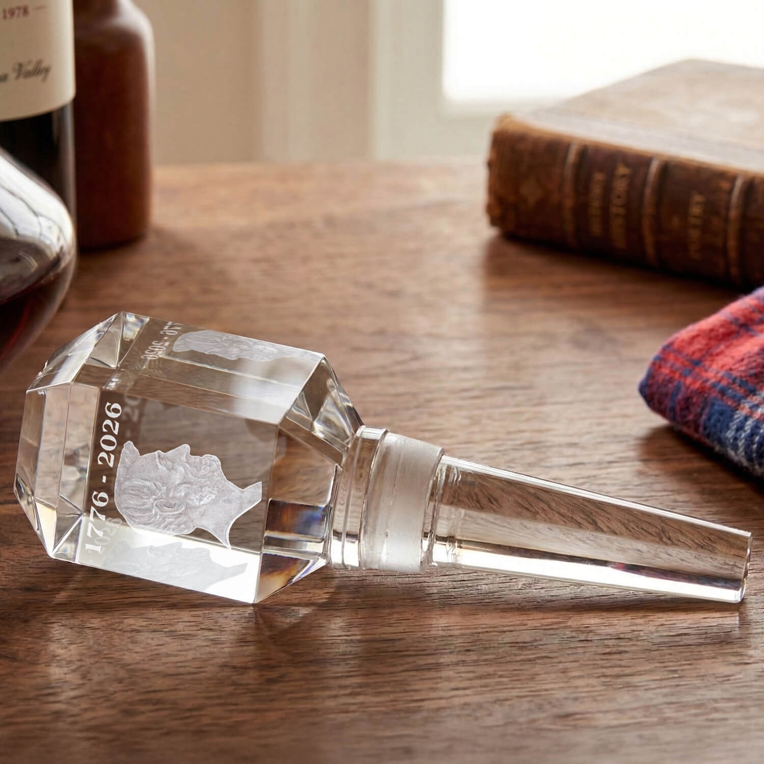 3D Lincoln Wine Stopper